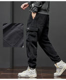 Men’s Casual Elastic Waist Jogger Pants – Spring & Autumn Stretch Straight Fit with Drawstring and Pockets thumbnail 15