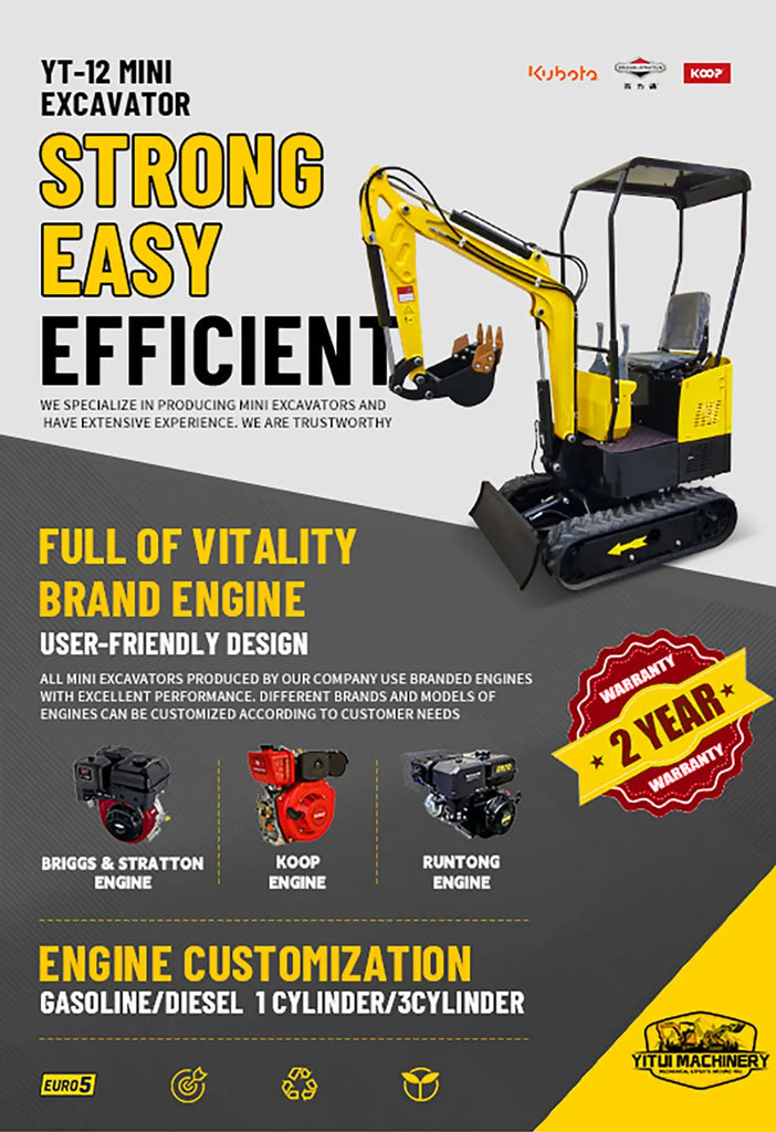 Mini Excavator Kubota Diesel Engine – Fast Delivery, Customized, Multi-Functional