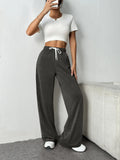 Autumn & Winter Women’s Elastic Waist Wide Leg Casual Pants thumbnail 36