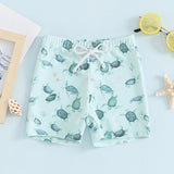 Blotona Boys Swim Trunks – Dinosaur, Plaid & Turtle Print Toddler Board Shorts thumbnail 14