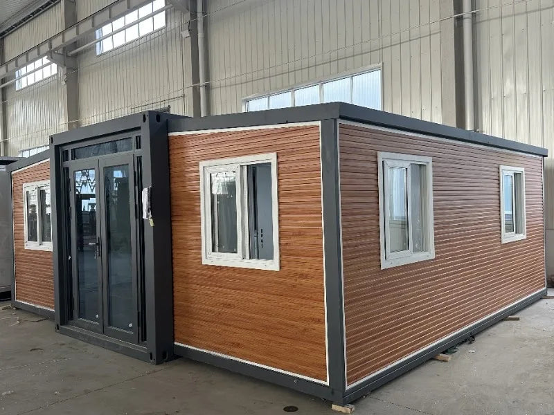 Expandable Prefab Container House Foldable Steel Tiny Home 20ft / 30ft / 40ft Customizable