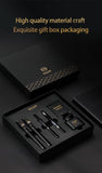 BAOKE T18/T19/T20 Black & Grey Fountain Pen Gift Set with Ink Bottle and 6 Cartridges – Stainless Steel Nib Metal Office Pen thumbnail 8