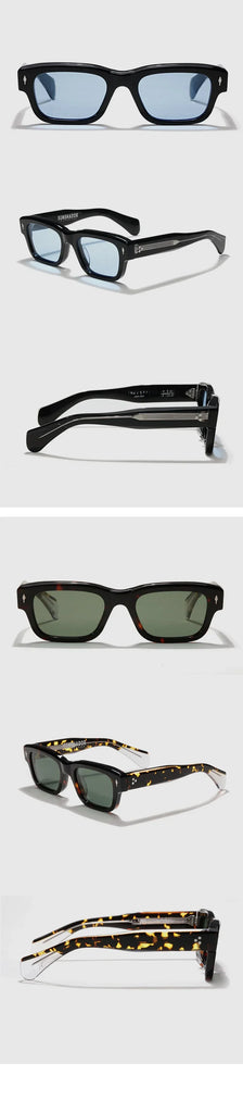SJEFF Luxury Acetate Square Sunglasses UV400 Polarized Prescription Ready – Unisex Fashion Designer Eyewear