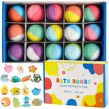 Vremou Kids Bath Bombs with Surprise Inside – 15 Pack Natural Organic Bubble Bath Gift Set thumbnail 1