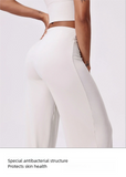 Antibacterial Cooling Wide Leg Sweatpants for Women – Tummy Control & Soft Flowing Fabric for Yoga, Running, Fitness & Outdoor Sports thumbnail 3