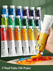 170ml Phoenix Large Tube Oil Paint – Non-Toxic, High Tint Strength, Mixable Artist Paint for Canvas & DIY Art