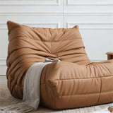 MOMO Caterpillar Single Recliner Lazy Sofa Wabi-Sabi Style Fabric Lounge Chair 78x103cm thumbnail 2