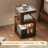 Solid Wood Bedside Table with Storage – Modern Minimalist Bedroom Side Table thumbnail 28