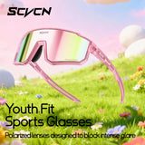 SCVCN Kids Photochromic Cycling Sunglasses UV400 TR90 Lightweight Sports Glasses for Boys and Girls Age 6–14 thumbnail 5