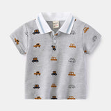 Fashion Kids Boys Polo Shirt – Luxury Stand Collar Summer Tee, Soft Breathable Cotton thumbnail 47