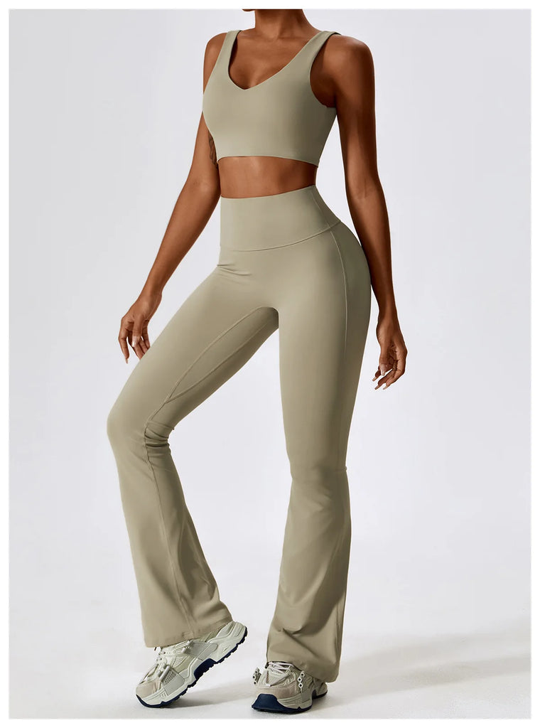 Seamless 2-Piece Women’s Yoga Set – Fitness Leggings & Sports Bra Workout Suit