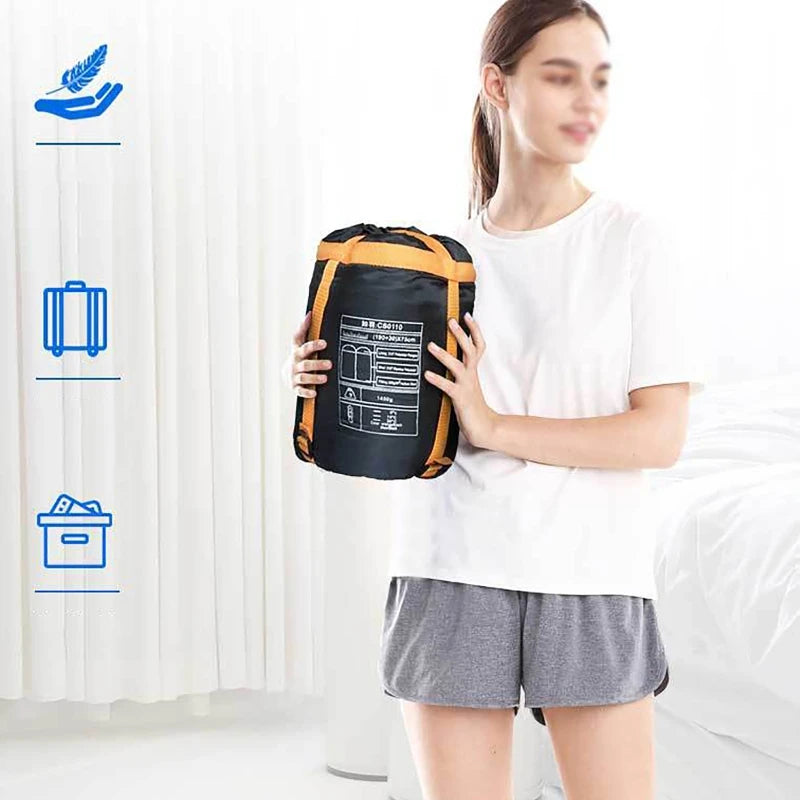 USB Heated Winter Camping Sleeping Bag – Down Cotton Ultralight Thermal Pad with 3-Stage Heating