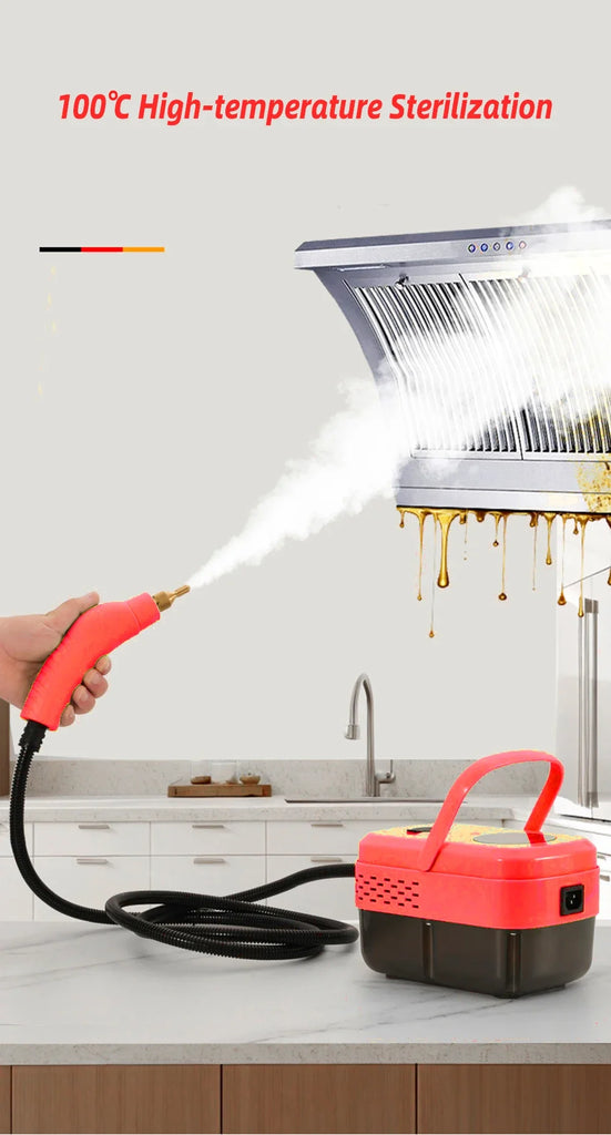 2500W High-Temperature Handheld Steam Cleaner for Home, Car, Kitchen, and More