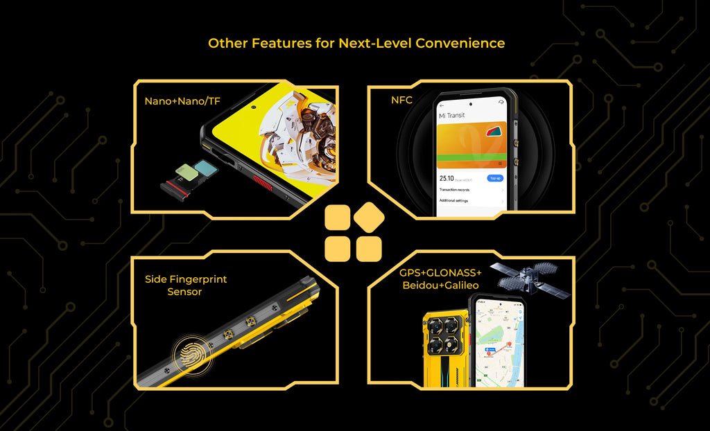 OUKITEL WP60 Rugged Smartphone 7.2” HD+ Display, 10000mAh, 108MP Camera, 48GB+512GB, Android 15, NFC, 120Hz