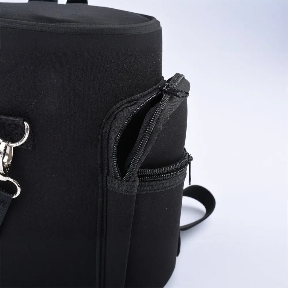 Portable Thermal Water Bottle Bag – Large Capacity Sleeve with Adjustable Shoulder Strap (Black)