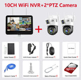 100% Wire-Free Solar PTZ Dual Lens 12.5" LCD Monitor 10CH WiFi NVR 8MP 4K Wireless Home Security Camera System thumbnail 33