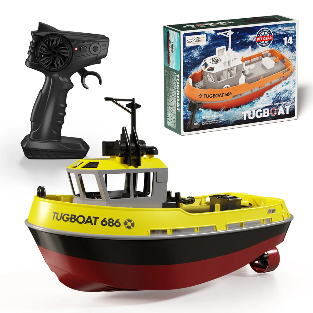 686 RC Boat 1/72 Dual Motor Wireless Remote Control Ship – 2.4G