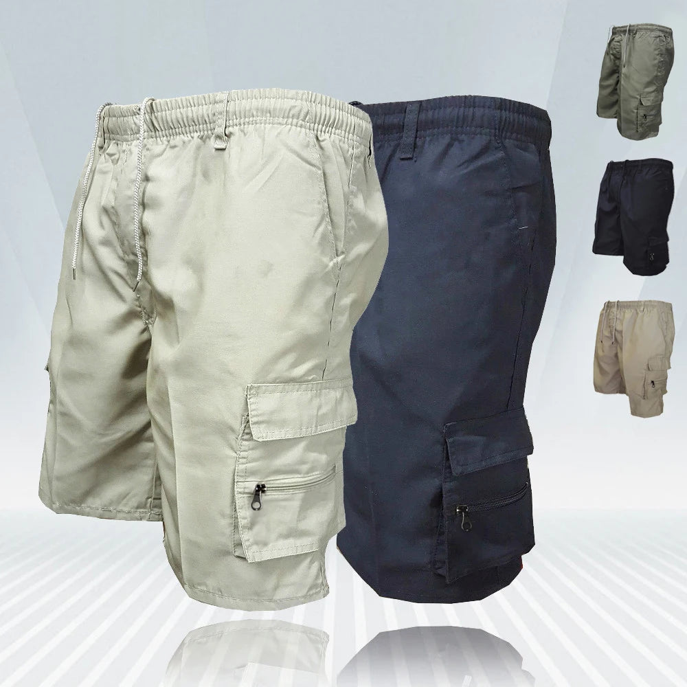 Men’s Casual Cargo Shorts with Big Pockets – Loose Fit Safari Style (Spring/Summer)