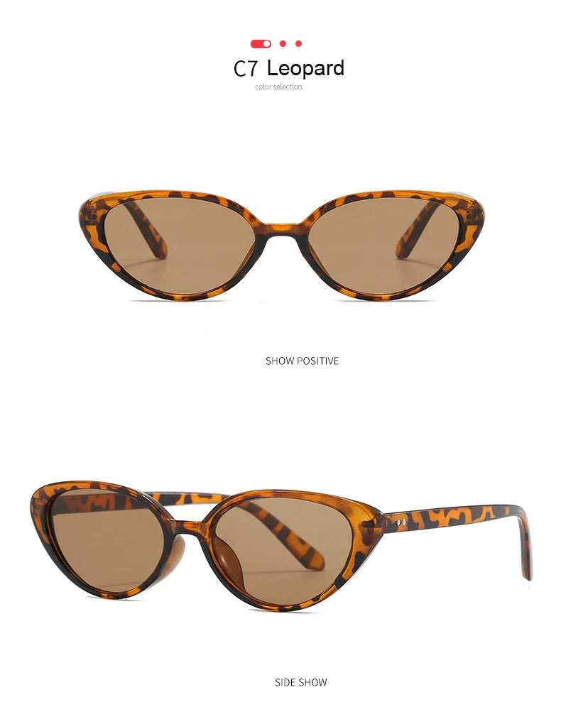 2pcs Retro Cat Eye Sunglasses for Women & Men – Rivet Triangle Fashion Sun Glasses, Multi-Color