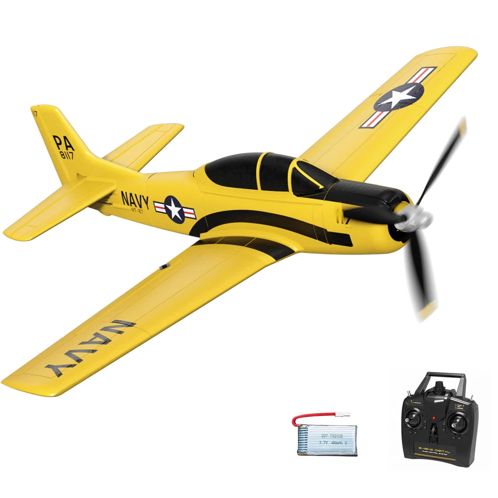 Volantex Spitfire RC Fighter Plane 400mm EPP Warbird – 4CH 2.4GHz RTF with XPilot Stabilization & One-Key Aerobatics