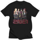 2NE1 Plain White K-Pop T-Shirt – CL Minzy Dara Bom Casual Cotton Tee thumbnail 1