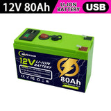 12V 80–150Ah LiFePO4 Deep Cycle Lithium Battery – Built-in BMS, 4000+ Cycles thumbnail 1
