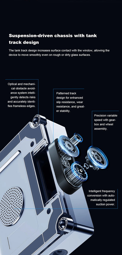 Liectroux S11 Window Vacuum Robot Cleaner – 8000Pa Smart Glass, Wall & Tile Cleaning Robot with 4-Way Water Spray