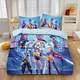 3pcs K-Pop Bedding Set Demon Hunters Colorful Print Polyester Duvet Cover with Pillowcases thumbnail 23