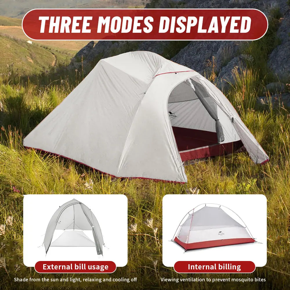 Naturehike Upgraded Cloud Up 3-Person Tent – Ultralight, Waterproof & Built for Every Adventure