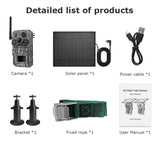 INQMEGA4G 2K 5MP PIR Motion Sensor Hunting Trail Camera with Night Vision & Solar Battery – IP66 Waterproof thumbnail 20