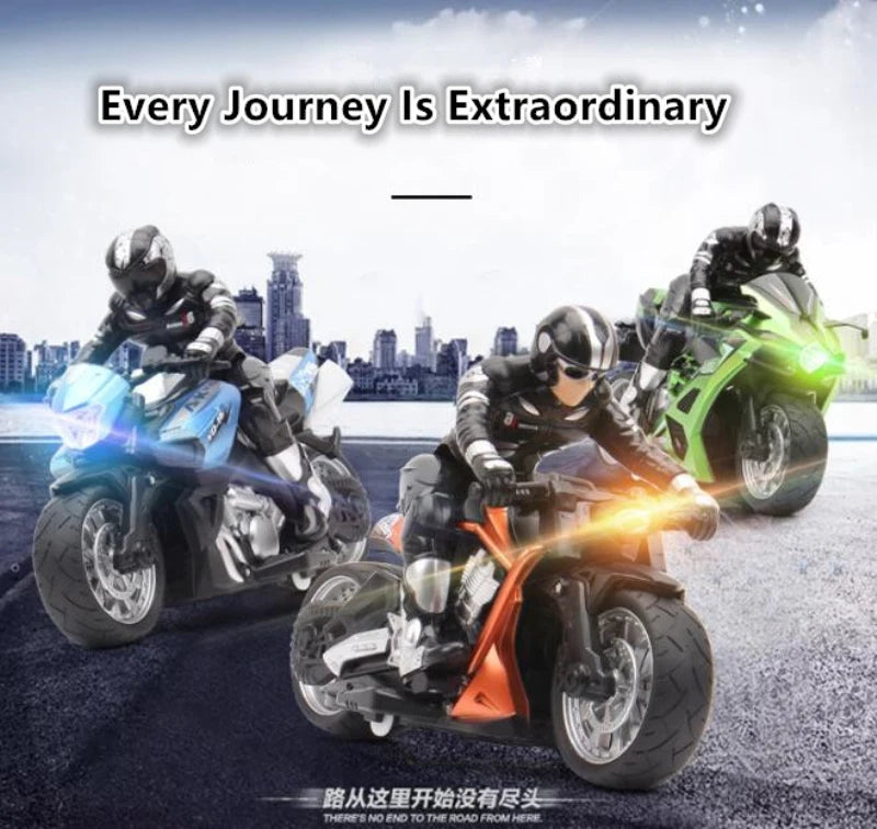 High Speed RC Stunt Motorbike – 360° Rotation Drift Remote Control Motorcycle Toy