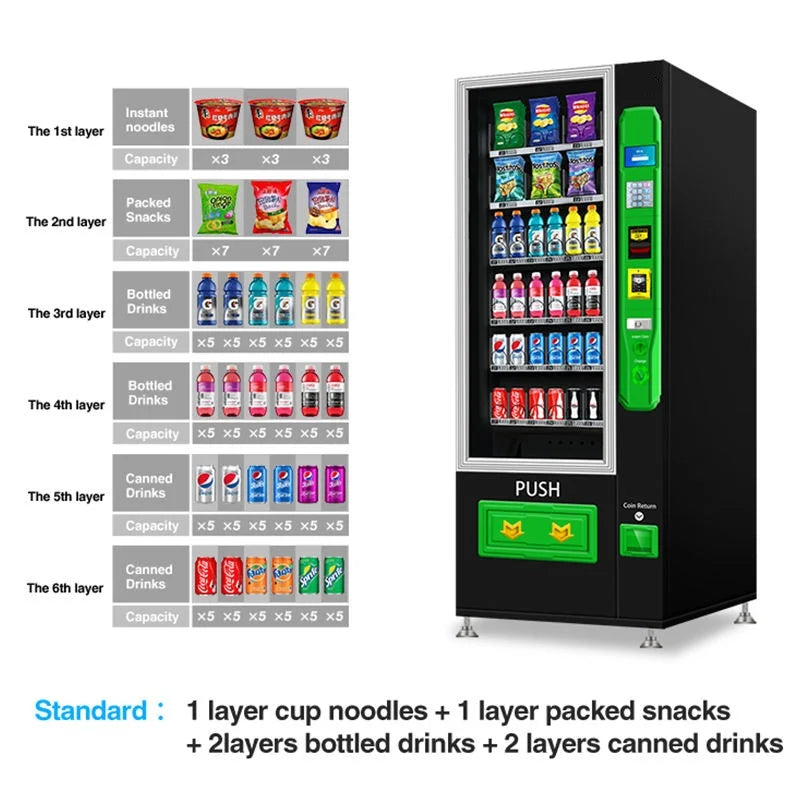 Snack & Drink Mini Vending Machine – Automatic Smart Dispenser