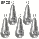 Premium Teardrop Fishing Weights Sinkers – 10 Sizes Lead Drop Shot Weights with 360° Swivel for Freshwater & Saltwater thumbnail 15