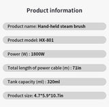 1800W Handheld Garment Steamer with Touch Screen Control and 320ml Water Tank thumbnail 20