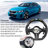Customized Carbon Fiber Steering Wheel with Embedded LED Lights – Compatible with BMW X3 X4 X5 M2 M4 M8 F10 F15 F20 F22 F30 E90 E91 thumbnail 8