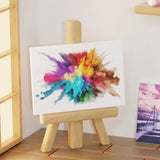 12/24Pcs Mini Canvas Board and Wood Easel Set thumbnail 5