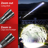 UltraBright™ 1500W Rechargeable LED Flashlight – 6,000M Long Range Tactical Torch (Built-in Power Bank) thumbnail 15