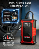 GOOLOO A3 3000A Portable Car Jump Starter with Air Compressor, 150PSI Auto-Shutoff, 12000mAh Battery for Gas & Diesel Engines thumbnail 3