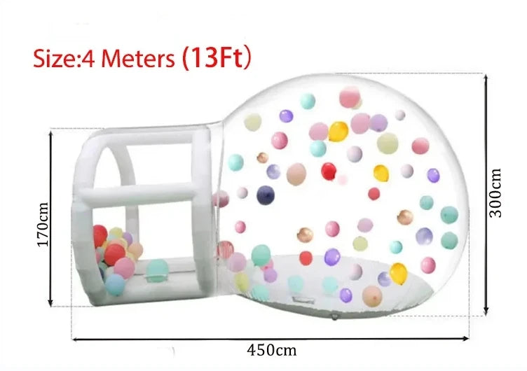 Commercial White Inflatable Bounce House Bouncy Castle 10x10ft with Blower – Kids & Events