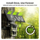 4G Solar Powered Infrared Outdoor Trail Camera – Waterproof Night Vision Wildlife Cam thumbnail 4