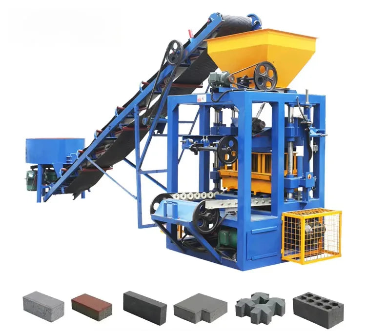 QT4-26 Semi Automatic Hydraulic Concrete Block Making Machine Hollow Cement Brick and Paver Moulding System