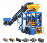 QT4-26 Semi Automatic Hydraulic Concrete Block Making Machine Hollow Cement Brick and Paver Moulding System thumbnail 9