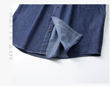 Men’s Casual Cargo Denim Shirt – Heavyweight Vintage Button-Down Workwear Shirt thumbnail 11