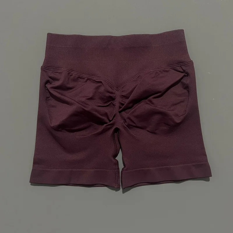 HISTELLO Women’s 4.5" Impact Fitness Biker Shorts – Low Waist Scrunch Butt Yoga & Gym Shorts