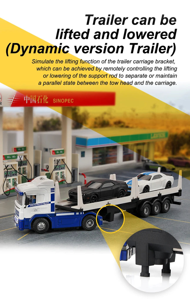 Turbo Racing C50-T 1:76 Remote Control Truck with Lights and Horn – RTR Version
