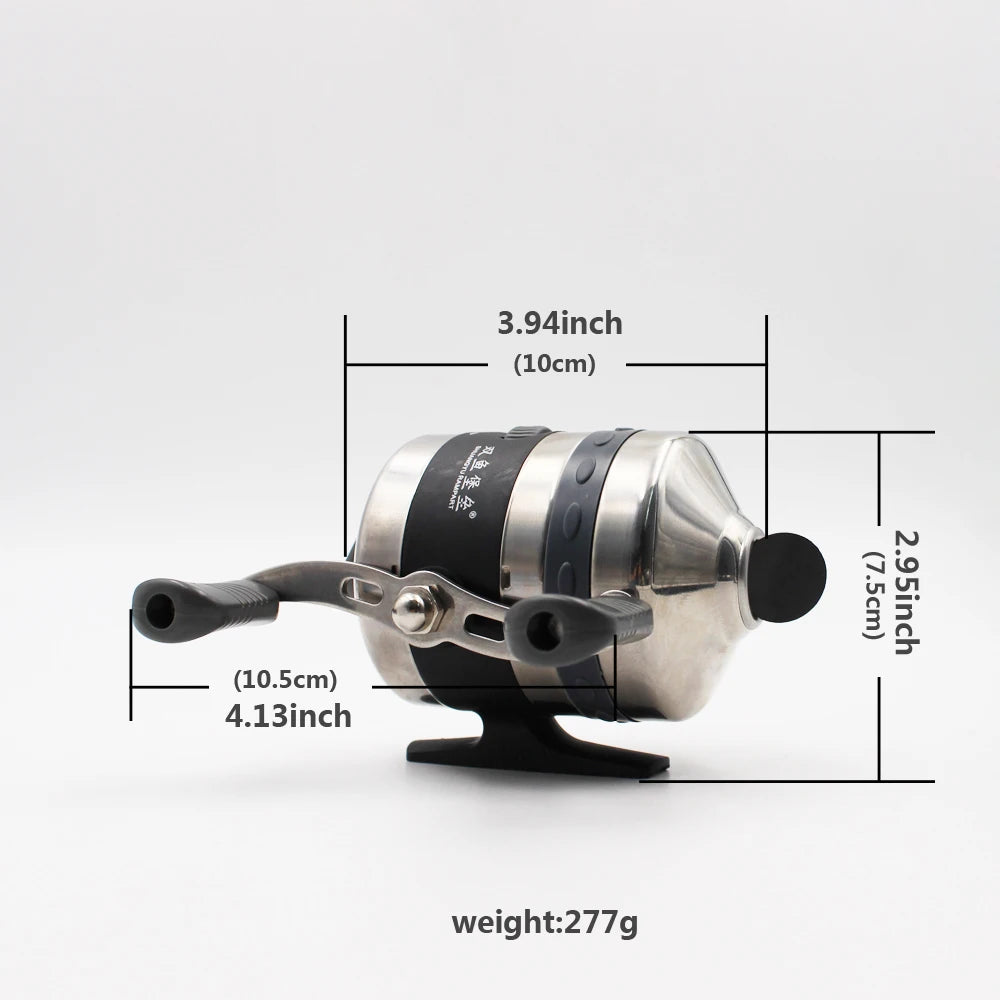 Fishing Wheel Bait Deep Sea BL25 – Fish Dart Wheel with Wire Metal Slingshot & Interchangeable Closed Wheel