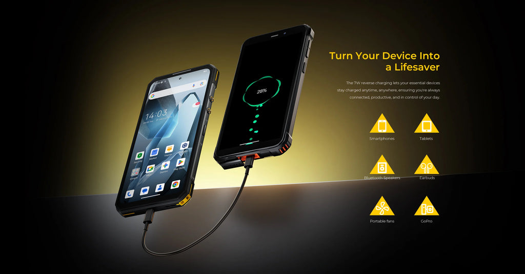 OUKITEL WP60 Rugged Smartphone 7.2” HD+ Display, 10000mAh, 108MP Camera, 48GB+512GB, Android 15, NFC, 120Hz