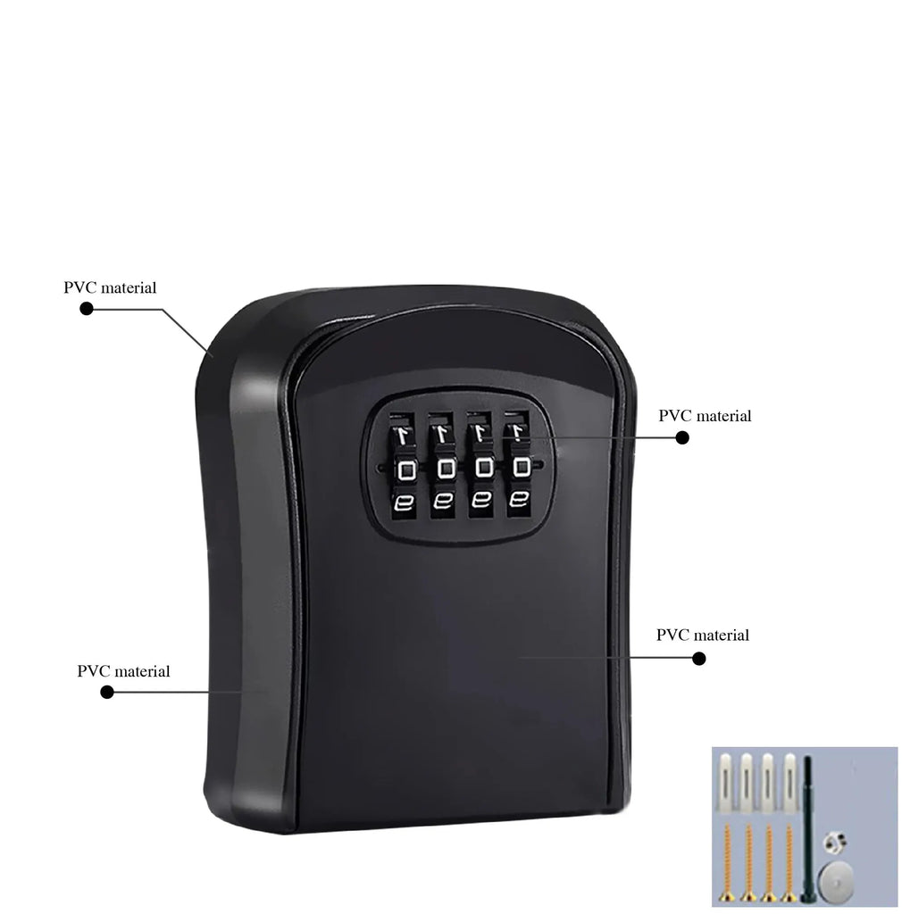 Password Lock Box – Anti-theft Wall-mounted Key & Card Safe