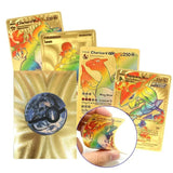 Pokemon VMAX & GX Gold Foil Flash Cards – Pikachu, Charizard, Multilingual Game Battle Collection thumbnail 11