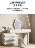 Mirror Drawers Vanity Table with Chair – Modern Bedroom Makeup Storage Organizer thumbnail 16